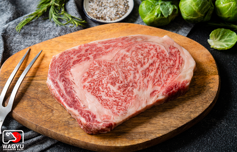 Rib eye wagyu Japanese Kagoshima BMS 9 A4
