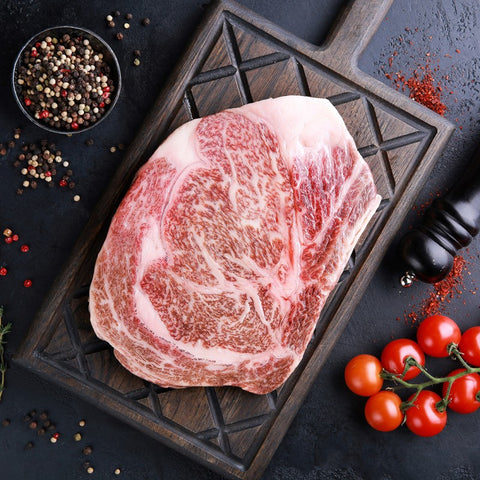 Rib Eye Wagyu BMS 9 A4 Kagoshima Japan – premium ιαπωνικό Wagyu με μαρμάρωση BMS 9 &amp; βουτυρένια υφή, ιδανικό για fine dining ή teppanyaki, από το Siakos.gr