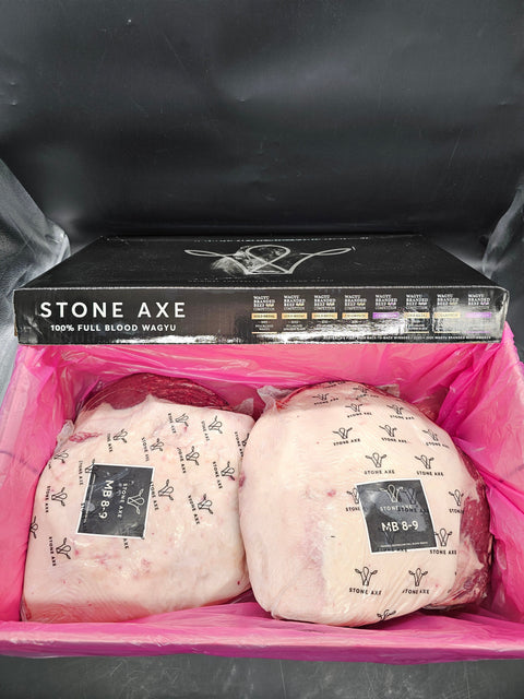 Rump cap ( Picanha ) Wagyu BMS: 9+ Australia Stone Axe 500 gr