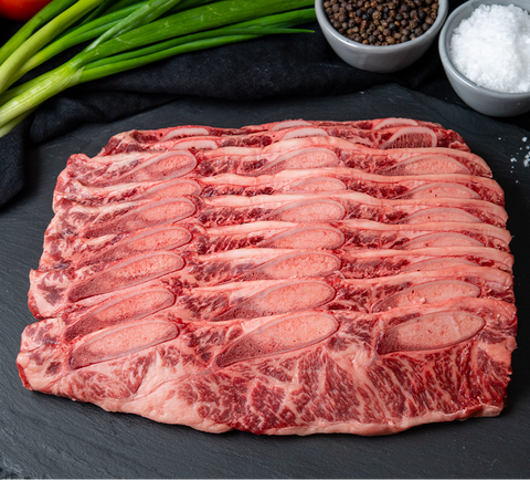 Short Rib 7R Wagyu BMS 9+ Australia Stone Axe – premium μαρμαρωμένο wagyu short rib με κόκκαλο, ιδανικό για slow cooking και smoker.