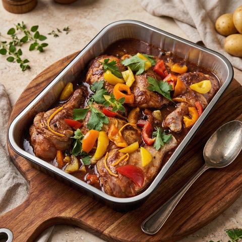 Πετεινός κρασάτος κοκκινιστός 1,2kg