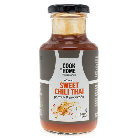 Σάλτσα Sweet Chili Thai με τσίλι και μπούκοβο Cook at home (295g)