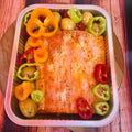 Πανσέτα με πατάτες baby & bbq Σως στη λαδόκολλα Έτοιμο Για Το Φούρνο