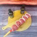 Picanha Angus Ωρίμανσης σε σουβλί με μαρινάδα BBQ Αργεντινής, ωμό έτοιμο για ψήσιμο κρέας από Black Angus grain fed, premium κοπή με πλούσιο άρωμα και γεύση grill, από το Siakos.gr