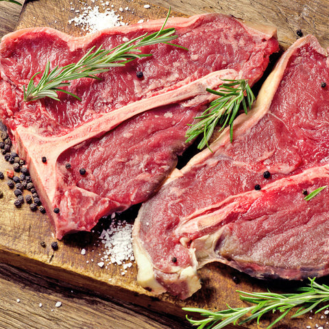 T-Bone Μπριζόλα Μοσχαρίσια Ελλάδος – ελληνική μπριζόλα δύο κομματιών (Striploin &amp; Tenderloin) με πλούσια φυσική γεύση, ιδανική για grill ή φούρνο, από το Siakos.gr
